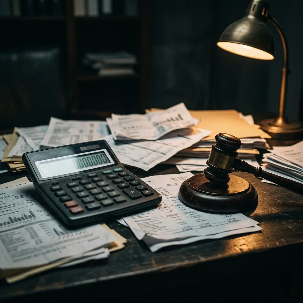 What Does an Employment Tribunal Claim for Harassment Actually Cost? Calculator and documents illustrating the cost of an employment tribunal claim